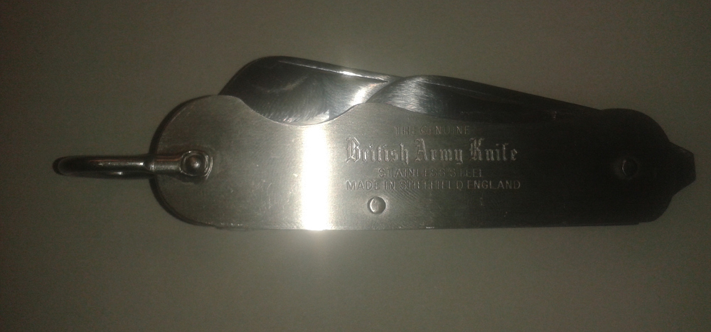 Knife: Army clasp, Stainless Scales - Click Image to Close