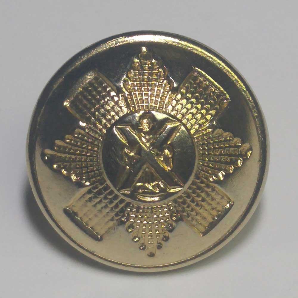 Black Watch Highland Regiment, Domed, Gold