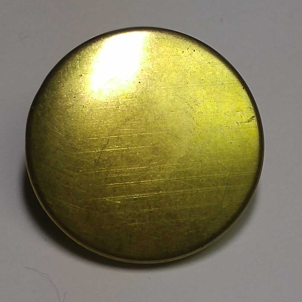Plain, Flat, Brass Plated, 3/4" - Click Image to Close