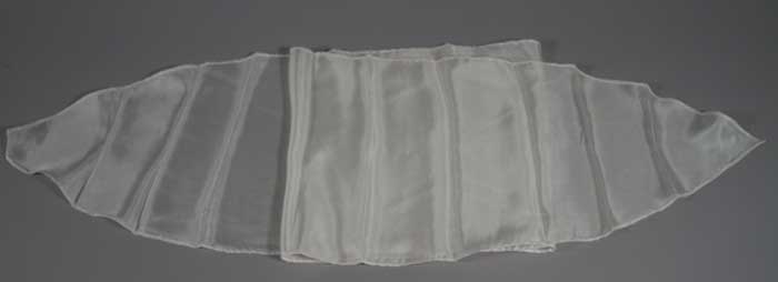 Silk Neckerchief, White - Click Image to Close