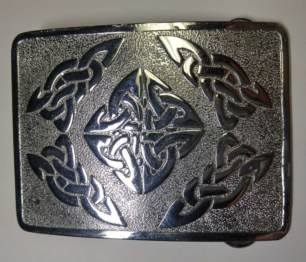 Highland Buckle: Celtic Swirl, 2-1/4" - Click Image to Close