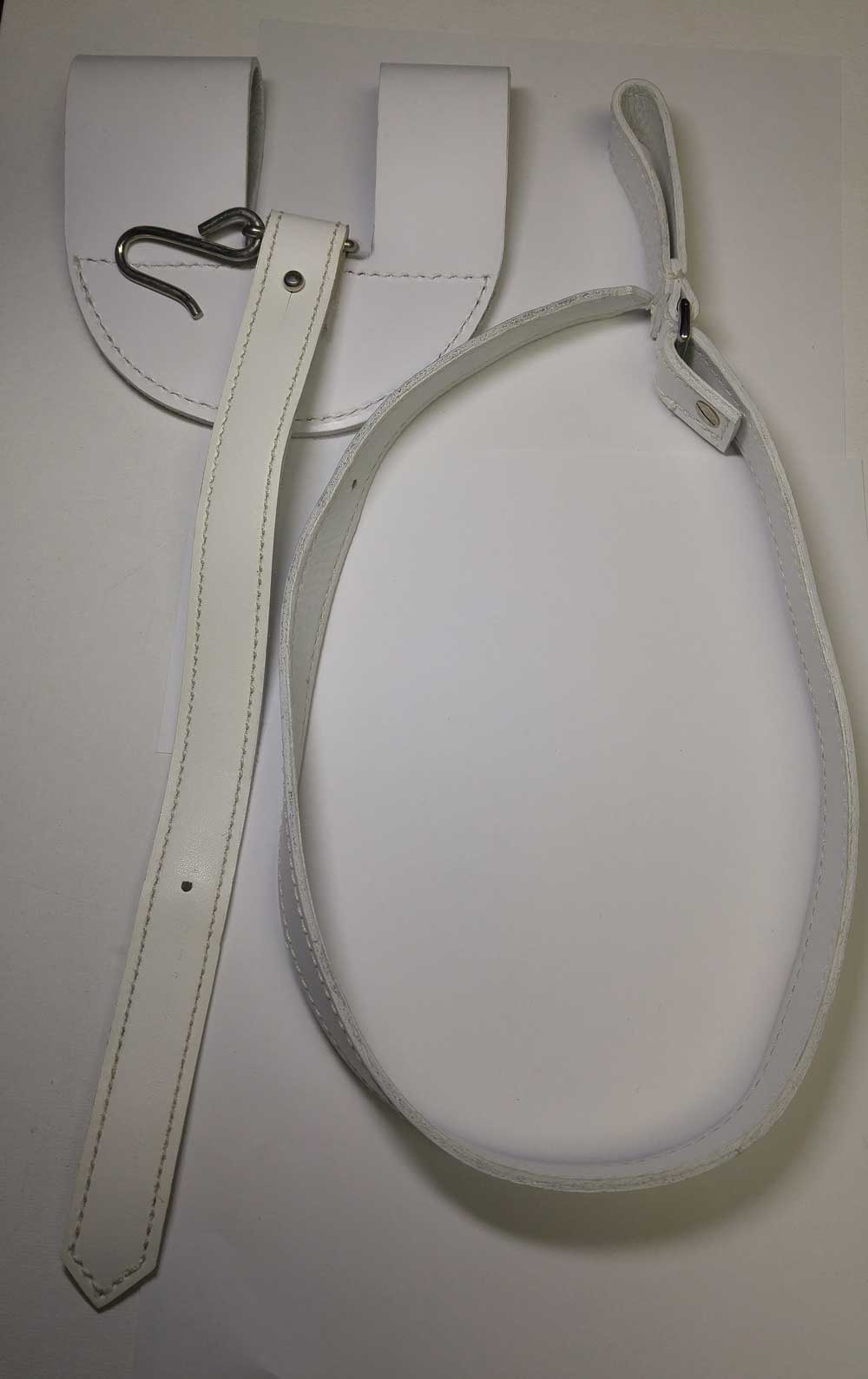 Sword Slings, Officer's Belt, White - Click Image to Close