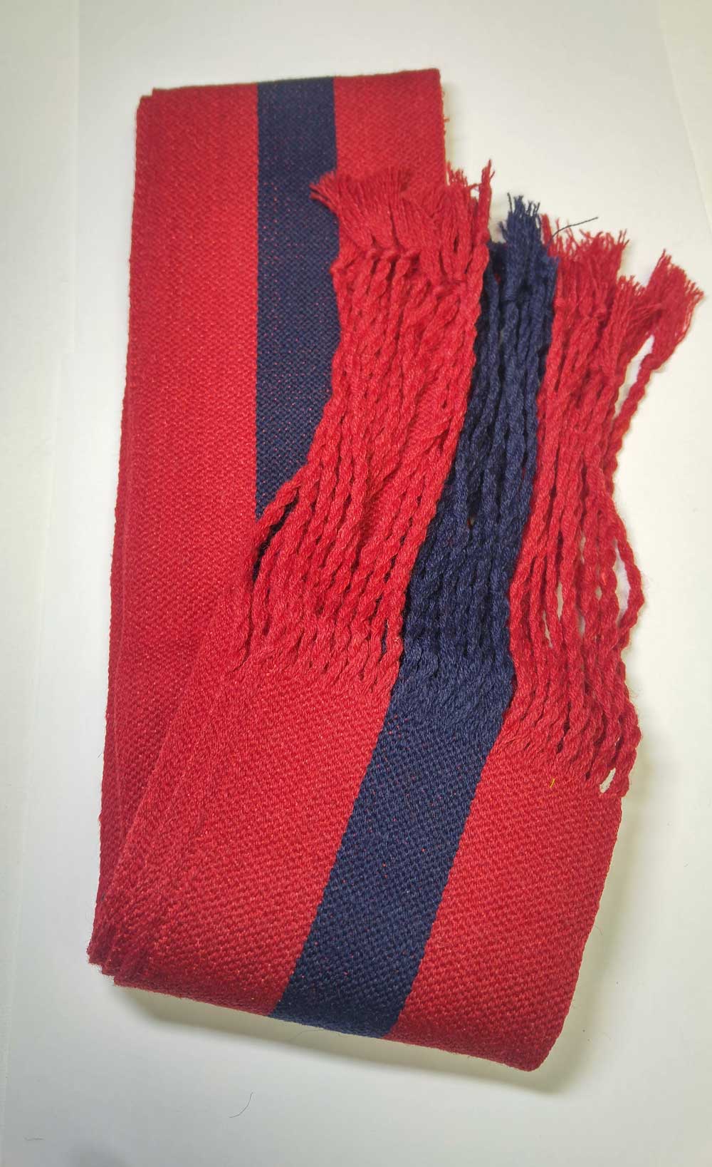Sash: Sgt., Red with Blue Stripe, 18/19C - Click Image to Close