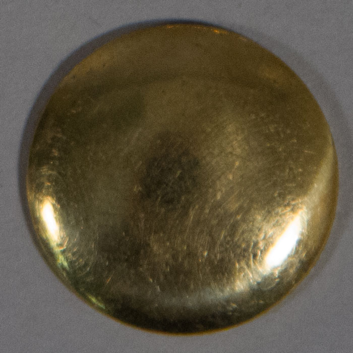 Domed, Brass, 7/8" - Click Image to Close