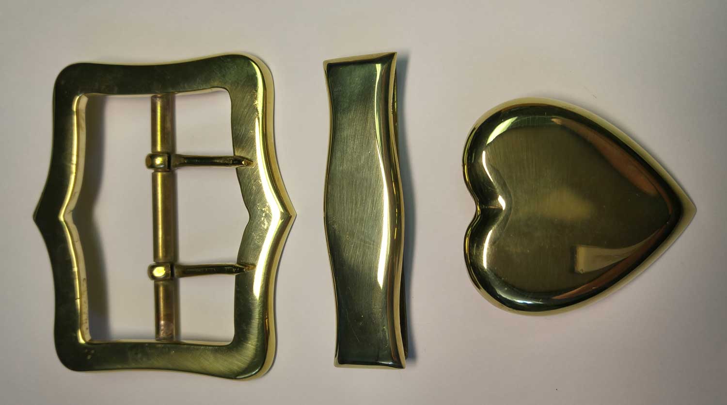 Buckle Set: Baldric, Brass 1757, 63mm (2-1/2") - Click Image to Close