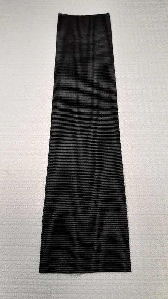 Garter Flash Ribbon, Black Nylon, Highland Regt, 41mm (1-5/8") - Click Image to Close