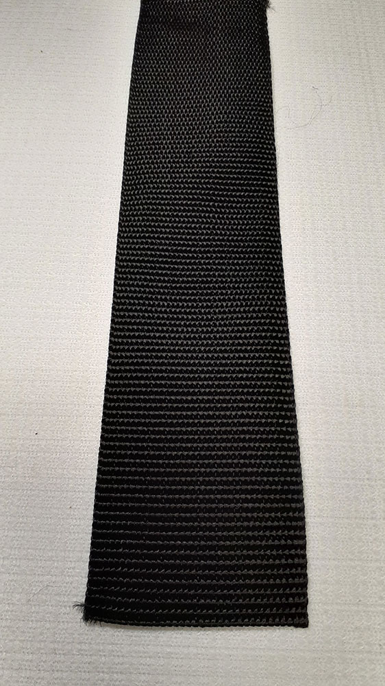 Webbing: Nylon Braid, Belting, Black, 50.8mm (2") - Click Image to Close