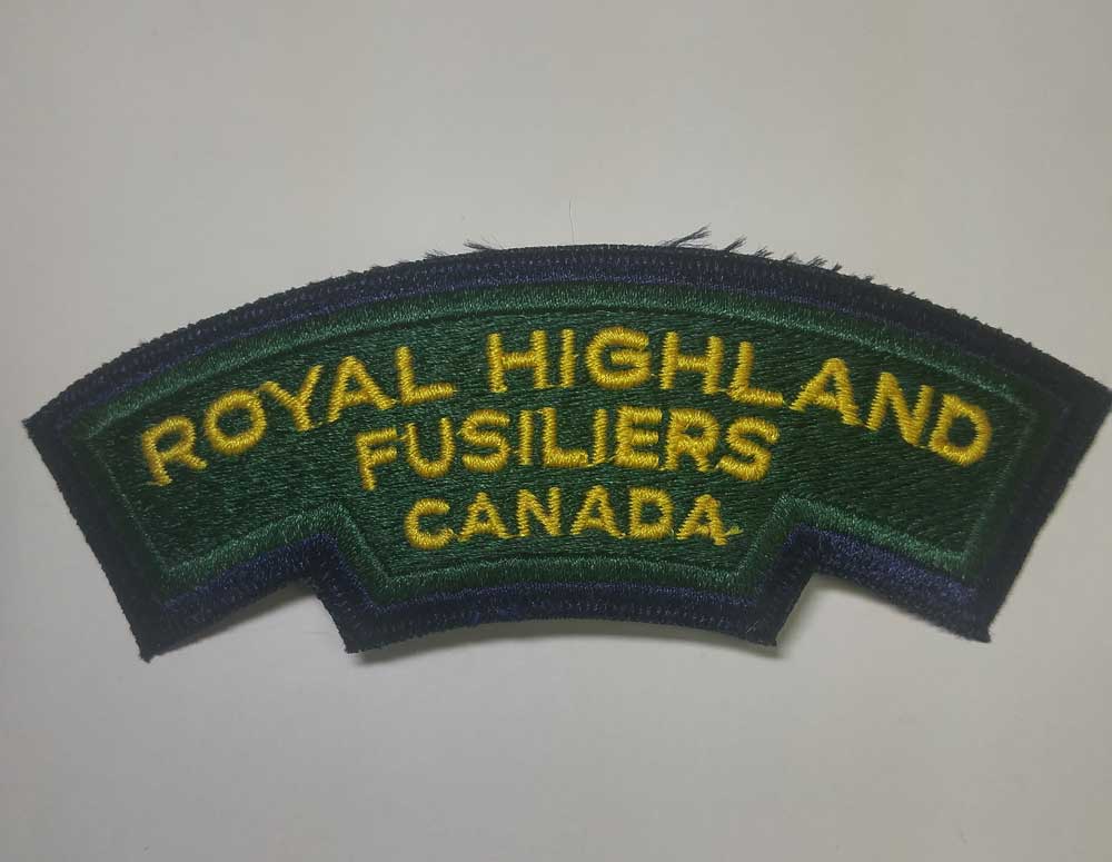 Crest: Royal Highland Fusiliers of Canada - Click Image to Close