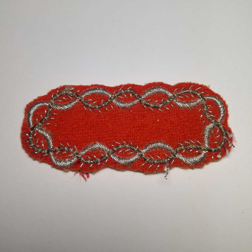 Turnback Tacks: Silver Wire on Red Backing - Click Image to Close