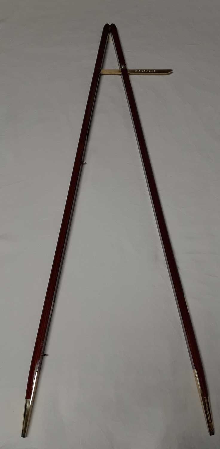 Pace Stick, British Traditional, 37" Rosewood w/Brass Fittings - Click Image to Close