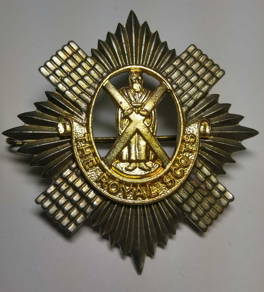 Badge: The Royal Scots, Cap - Click Image to Close