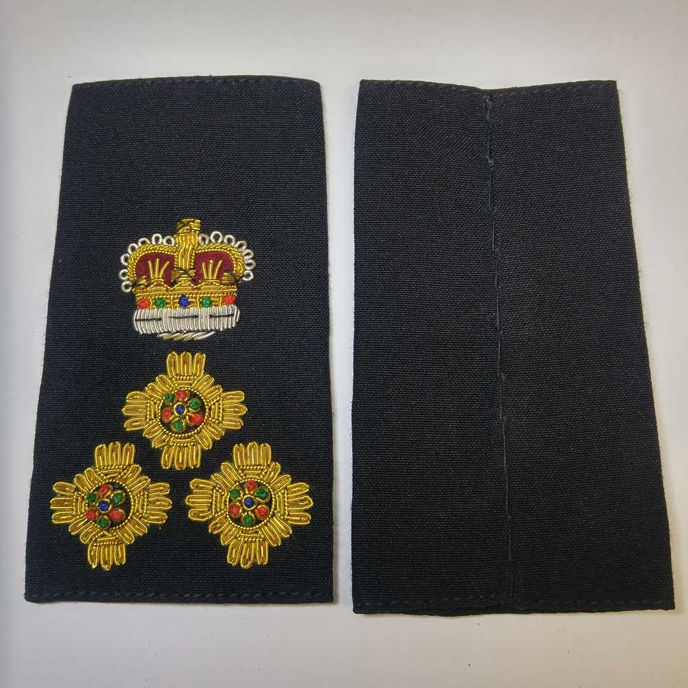 Shoulder Board, Police, Chief, (Soft), 4-1/4 " - Click Image to Close